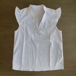 Shein Striped Short Sleeve Shirt